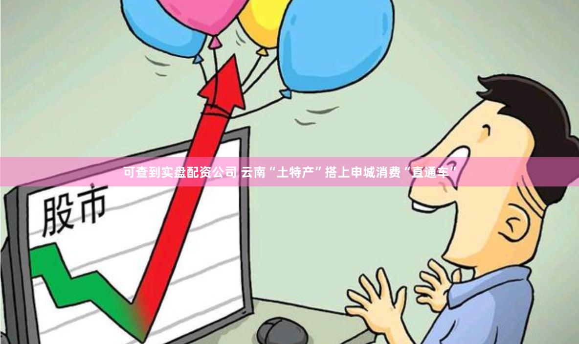 可查到实盘配资公司 云南“土特产”搭上申城消费“直通车”