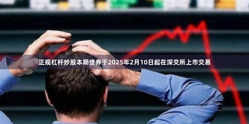 正规杠杆炒股本期债券于2025年2月10日起在深交所上市交易